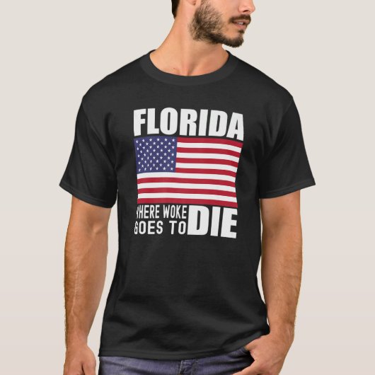 Florida Anti Woke Anti Liberal Desantis is DeFutur T-Shirt (Vorderseite)