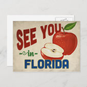 Florida Apple - Vintage Travel Postkarte (Vorne/Hinten)