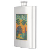 Florida Art Metal Flask Flachmann (Links)