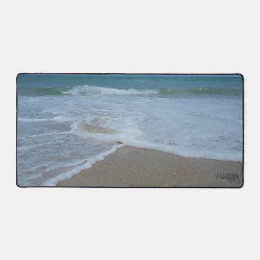 Florida Atlantic Ocean Beach Waves Natural Foto Schreibtischunterlage (Vorderseite)