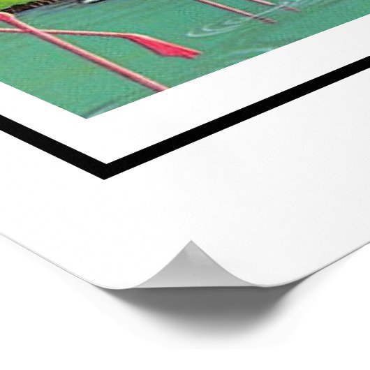 Florida Attraction Map Poster Print (Ecke)