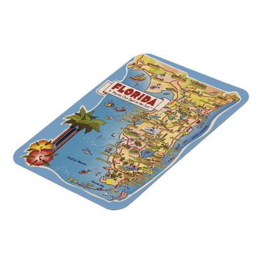 Florida Attraktionen Magnet (Linke Seite)