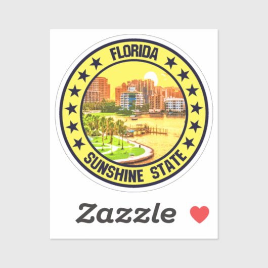 Florida Aufkleber (Blatt)