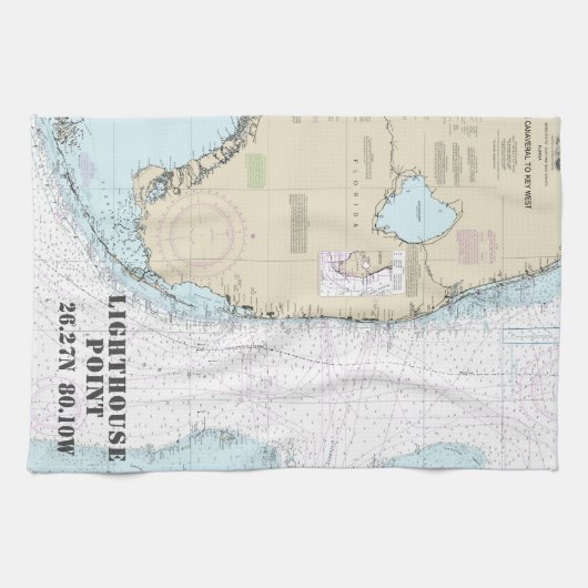 Florida Authentische Längengrad Handtuch (Horizontal)