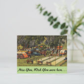 Florida, Bartow, Stadtbahnhof Postkarte (Stehend Vorderseite)