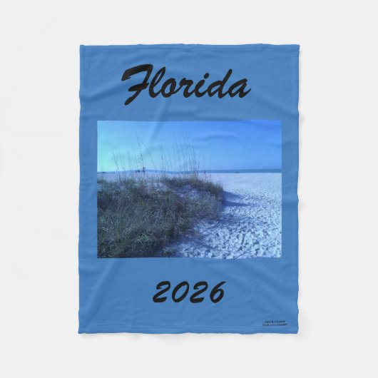 FLORIDA BEACH 2026 FLEECE BLANKET (Vorderseite)