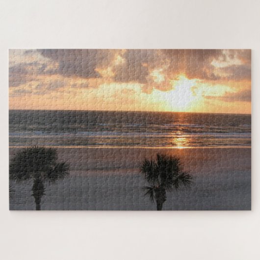 Florida Beach bei Sunrise Palm Trees Puzzle (Horizontal)