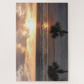 Florida Beach bei Sunrise Palm Trees Puzzle (Vertikal)