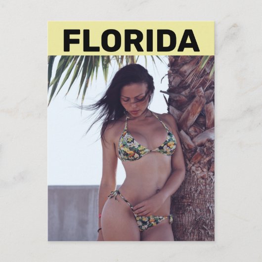 FLORIDA BEACH BIKINI MÄDCHENPOSTCARDS POSTKARTE (Vorderseite)