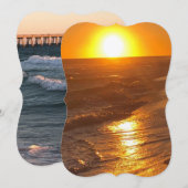Florida Beach Einladung (Vorne/Hinten)