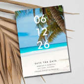 Florida Beach Foto Wedding Save the Date