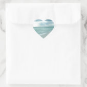 Florida Beach Herz-Aufkleber (Tasche)