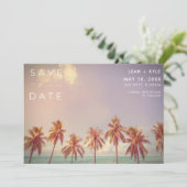 Florida Beach Hochzeit in Urlaubsort Foto Save The Date (Stehend Vorderseite)