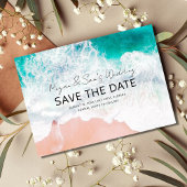 Florida Beach Hochzeit in Urlaubsort Save the Date