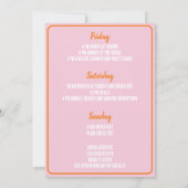 Florida Beach Junggeselinnen-Abschied Weekend Einladung (Rückseite)