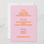 Florida Beach Junggeselinnen-Abschied Wochenende A Einladung (Rückseite)