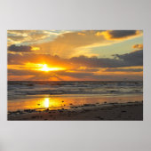 Florida Beach Landschaftlich Sunrise Poster (Vorne)