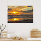 Florida Beach Landschaftlich Sunrise Poster (Küche)