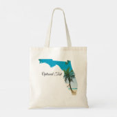 FLORIDA Beach Ocean Palm Tree gefüllt Tote Beutel Tragetasche (Rückseite)