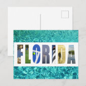 Florida Beach Ocean Travel Foto Postkarte (Vorne/Hinten)