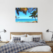 Florida Beach Palm Trees Leinwanddruck (Insitu (Schlafzimmer))