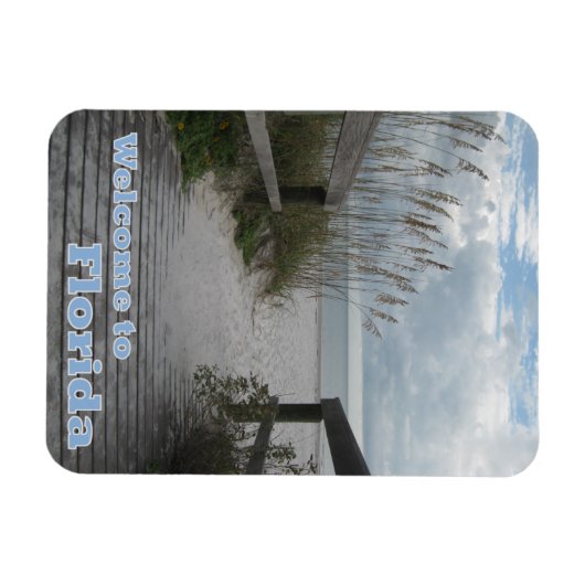 Florida Beach Path Magnet (Horizontal)