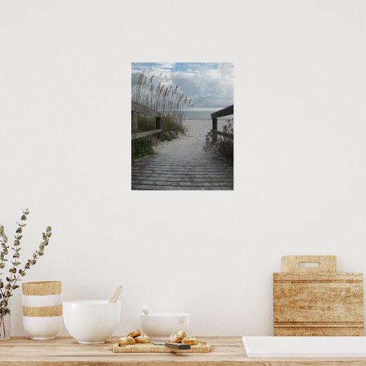 Florida Beach Path Poster (Küche)