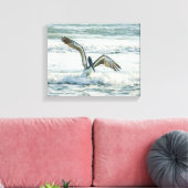 Florida Beach Pelican Leinwanddruck (Insitu (Wohnzimmer))