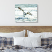 Florida Beach Pelican Leinwanddruck (Insitu (Schlafzimmer))