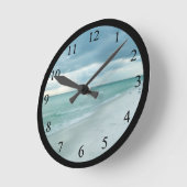 Florida Beach Runde Wanduhr (Winkel)