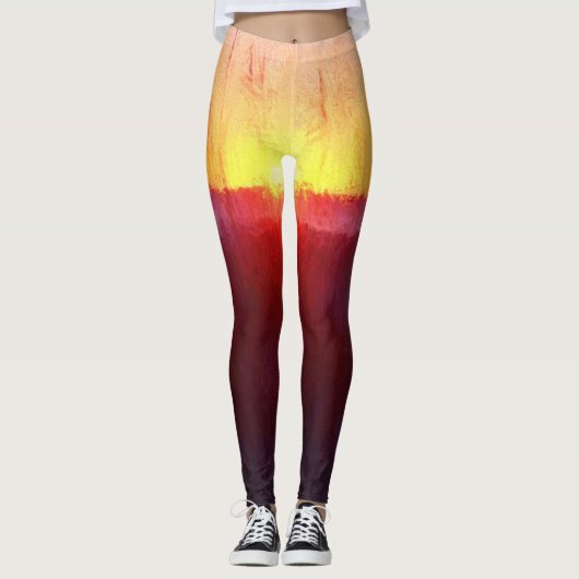 Florida Beach Scene Leggings (Vorderseite)