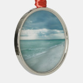 Florida Beach Silbernes Ornament (Rechts)