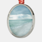 Florida Beach Silbernes Ornament (Links)