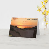 Florida Beach Sunset Karte (Gelbe Blume)