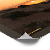 Florida Beach Sunset Poster (Ecke)