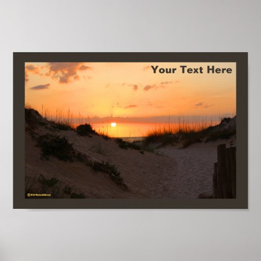 Florida Beach Sunset Poster (Vorne)
