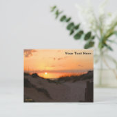Florida Beach Sunset Postkarte (Stehend Vorderseite)