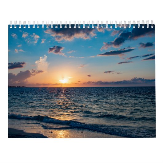 Florida Beach Sunset Wall Calendar Kalender (Rückseite)