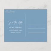 Florida Beach Umbrellw Wedding Save the Date Ankündigungspostkarte (Rückseite)