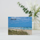 Florida Beach und Pier Postkarte (Stehend Vorderseite)