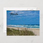 Florida Beach und Pier Postkarte (Vorne/Hinten)
