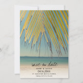 Florida Beach Wedding Foto Save the Date (Vorderseite)