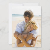 Florida Beach Wedding Foto Save the Date (Rückseite)