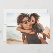 Florida Beach Wedding Foto Save the Date (Rückseite)