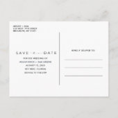 Florida Beach Wedding Save the Date Ankündigungspostkarte (Rückseite)