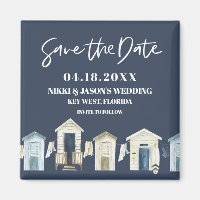Florida Beach Wedding Save the Date Magnete