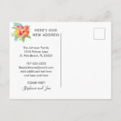 Florida Beach Zuhause - neue Adresse Ankündigungspostkarte (Rückseite)