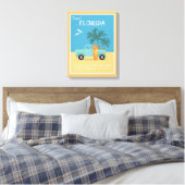 Florida Beaches Vintage Leinwanddruck (Insitu (Schlafzimmer))
