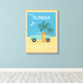 Florida Beaches Vintage Leinwanddruck (Insitu (Holzboden))