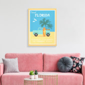 Florida Beaches Vintage Leinwanddruck (Insitu (Wohnzimmer))